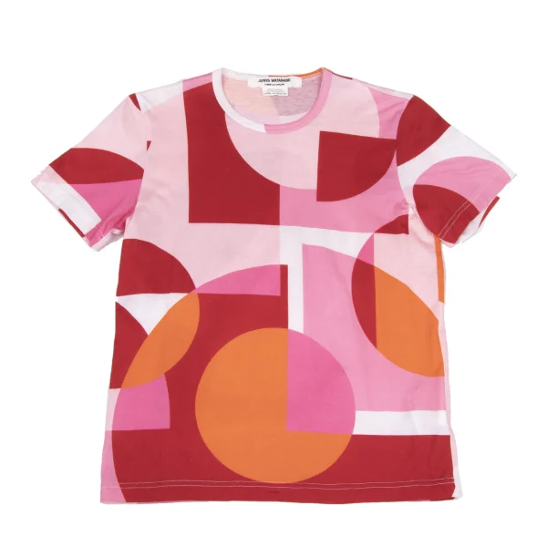 JUNYA WATANABE COMME des GARCONS Geometric Printed T Shirt Pink XS-S K-169295_001