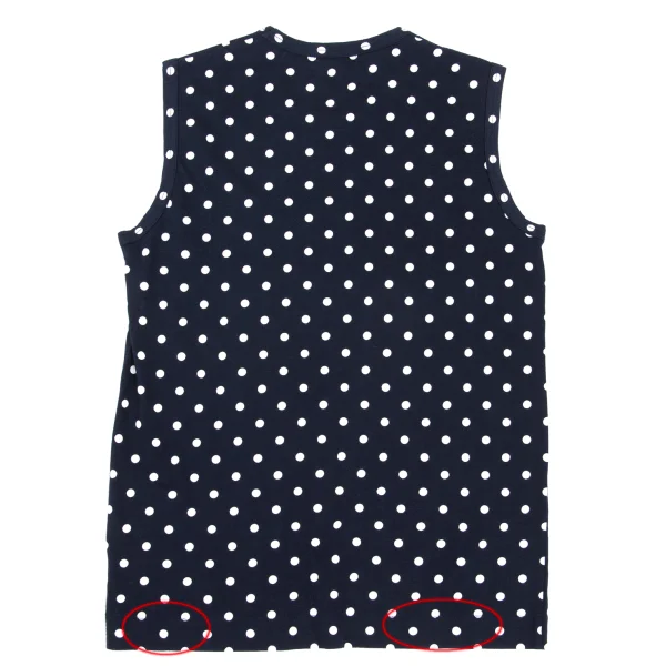 tricot COMME des GARCONS Dot Print Tank Top K-169300_010
