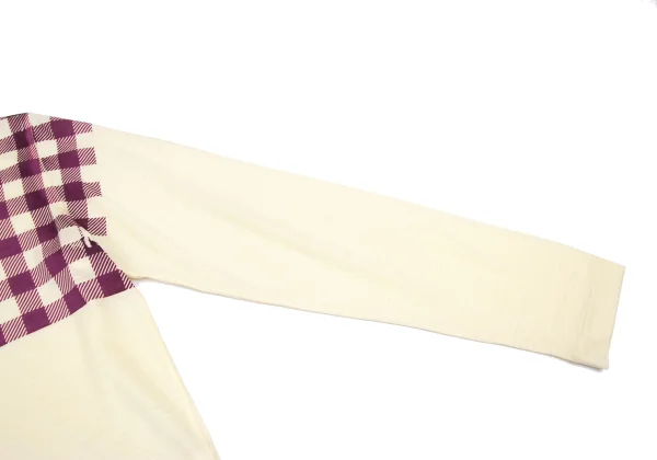 tricot COMME des GARCONS Check Print Wool Top K-169301_006