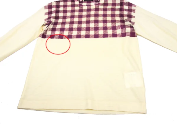 tricot COMME des GARCONS Check Print Wool Top K-169301_008