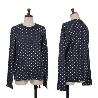 tricot COMME des GARCONS Wool Dot Print Cardigan