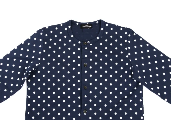 tricot COMME des GARCONS Wool Dot Print Cardigan K-169302_003