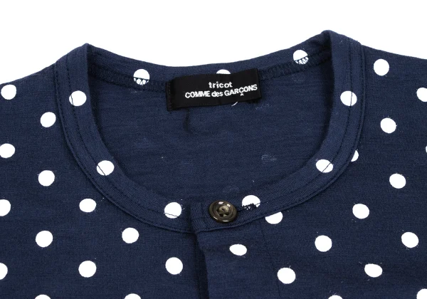 tricot COMME des GARCONS Wool Dot Print Cardigan K-169302_004