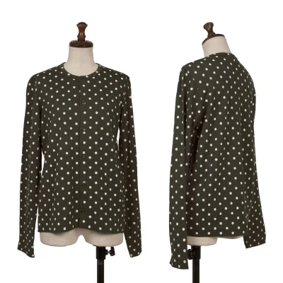 tricot COMME des GARCONS Wool Dot Print Cardigan