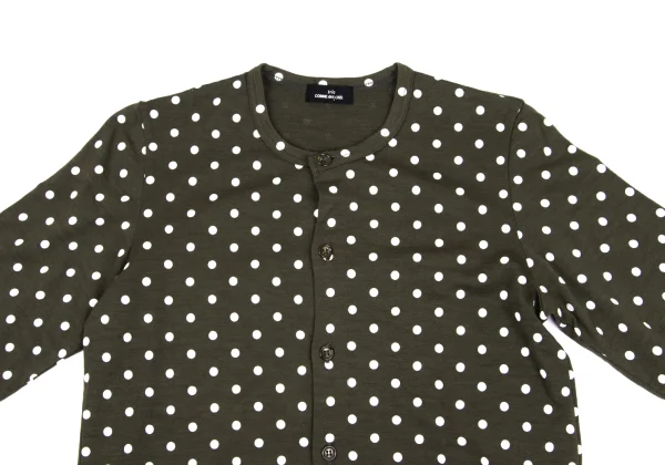 tricot COMME des GARCONS Wool Dot Print Cardigan K-169303_003