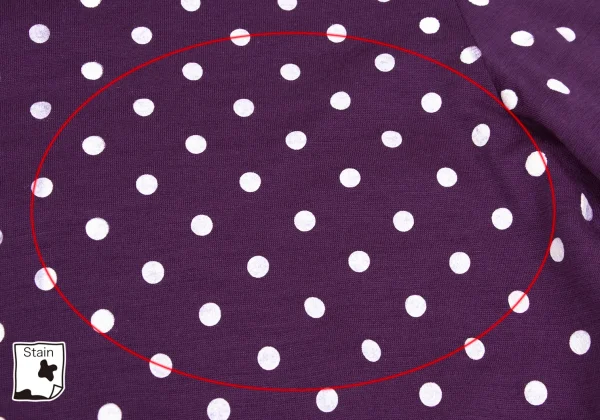 tricot COMME des GARCONS Dot Print Open Back T Shirt K-169304_004