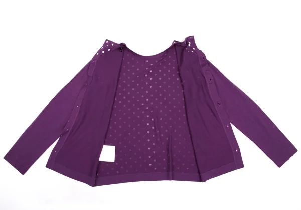 tricot COMME des GARCONS Dot Print Open Back T Shirt K-169304_013