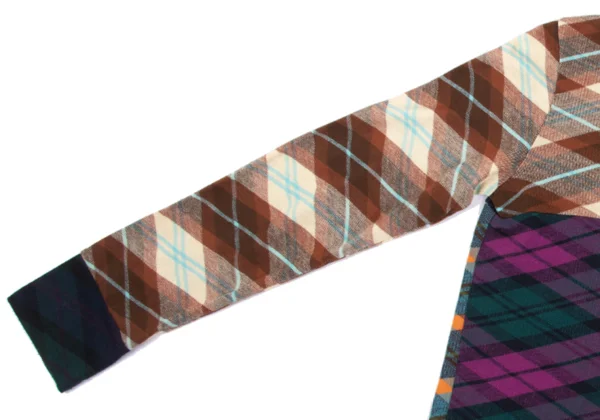 tricot COMME des GARCONS Check Panel Switching Knit Top K-169305_006