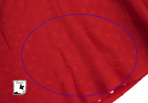 tricot COMME des GARCONS Gathered Switching Dot Print Skirt K-169307_007