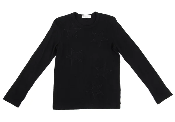 robe de chambre COMME des GARCONS Cashmere Blend Star Patch Knit Top K-169309_002