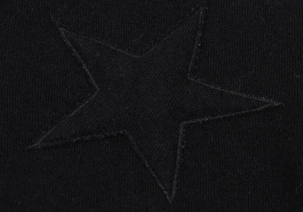 robe de chambre COMME des GARCONS Cashmere Blend Star Patch Knit Top K-169309_005