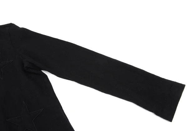 robe de chambre COMME des GARCONS Cashmere Blend Star Patch Knit Top K-169309_006