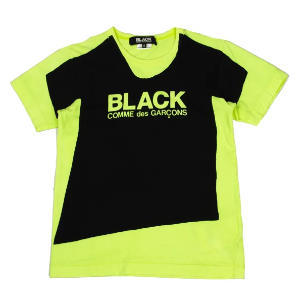 BLACK COMME des GARCONS Logo Print T Shirt Light Green,Black S K-169310_001
