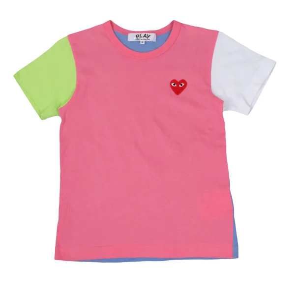 PLAY COMME des GARCONS Crazy Pattern Heart Patch T-Shirt Multi-Color S K-169312_001