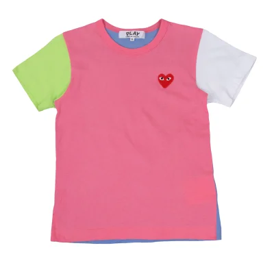 PLAY COMME des GARCONS Crazy Pattern Heart Patch T-Shirt