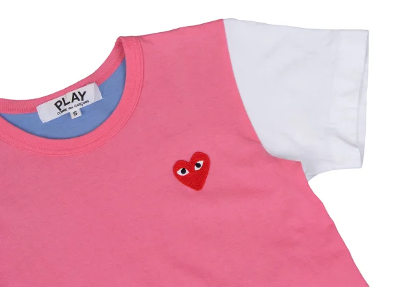 PLAY COMME des GARCONS Crazy Pattern Heart Patch T-Shirt K-169312_005