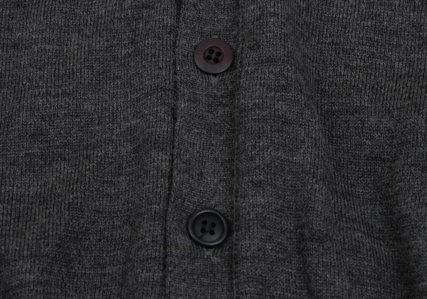 UNDERCOVER Heart Lace Patch Frill Sleeve Knit Cardigan K-169313_011