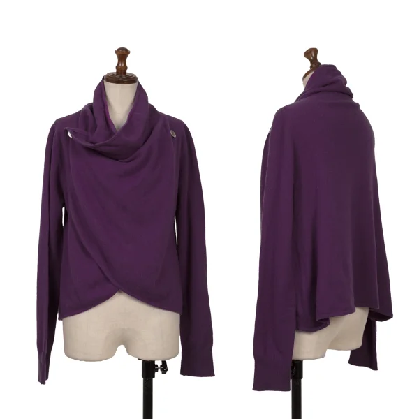 zucca Cashmere Wrap Knit Cardigan Purple M K-169314_001