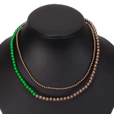 UNDERCOVER Metallic Pearl Beads Necklace