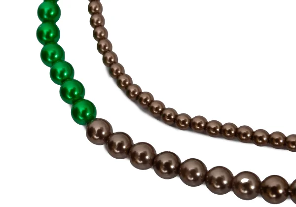 UNDERCOVER Metallic Pearl Beads Necklace K-169315_004