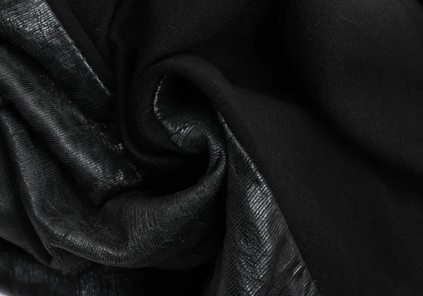 L'EQUIPE YOSHIE INABA Leather Switching Collarless Jacket K-169318_014