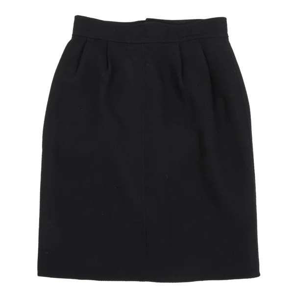 L'EQUIPE YOSHIE INABA Wool Tuck Trapezoid Skirt K-169320_002