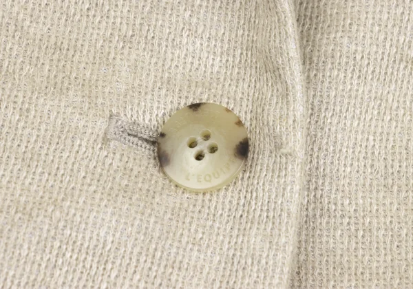 L'EQUIPE Linen Blend Half-sleeve 1B Jacket K-169324_005