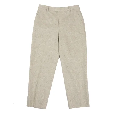 L'EQUIPE Wool Blend Color Nep Tapered Pants