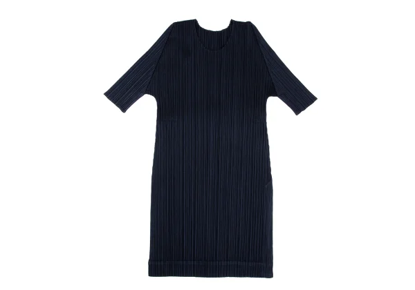 PLEATS PLEASE Pleated Long T-shirt K-169331_002