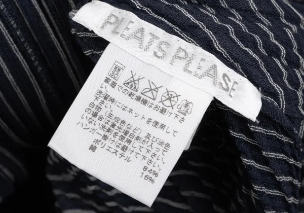 PLEATS PLEASE Striped Deformity Top K-169332_012