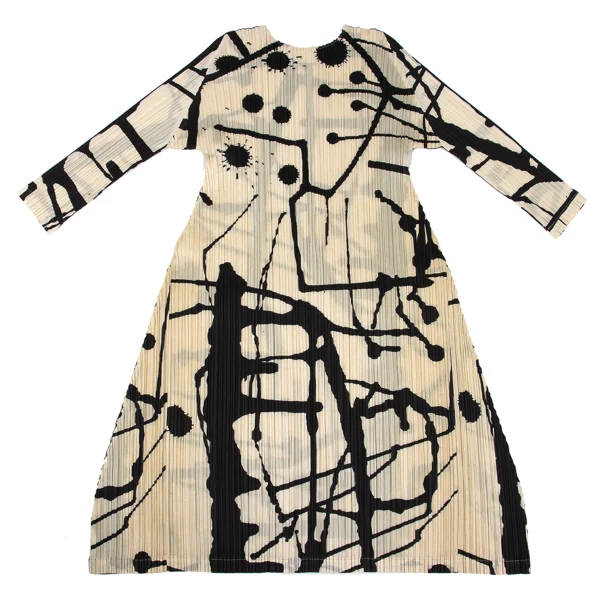 PLEATS PLEASE Graphic Print Dress K-169334_009