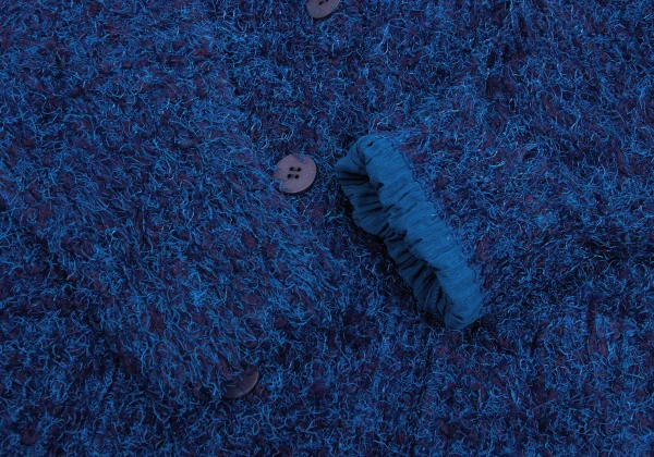 PLEATS PLEASE Shaggy Pleated Long Cardigan K-169336_007