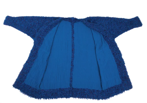 PLEATS PLEASE Shaggy Pleated Long Cardigan K-169336_011