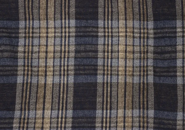 ISSEY MIYAKE PERMANENTE Neck Button Drape Check Top K-169337_013