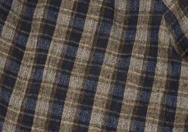 ISSEY MIYAKE PERMANENTE Front Wrap Design Check Pants K-169338_011