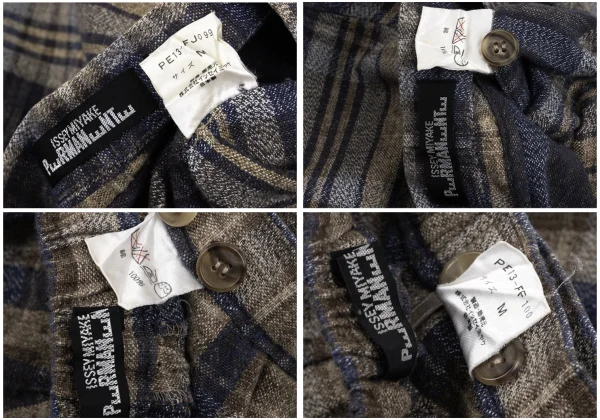 ISSEY MIYAKE PERMANENTE Check Top & Pants K-169339_018