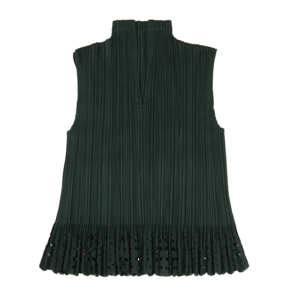 PLEATS PLEASE Hem Cutting Skipper Sleeveless Top K-169341_002