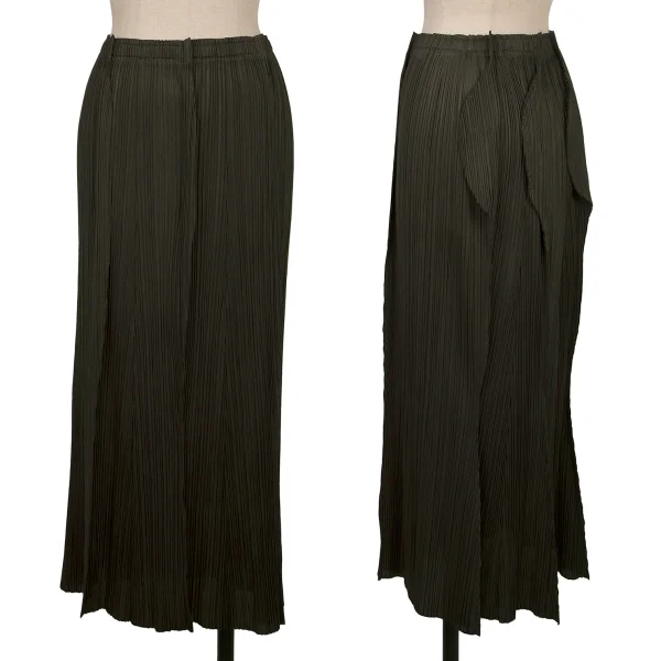 PLEATS PLEASE Pleated Skirt Charcoal 1 K-169342_001