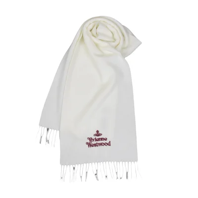 Vivienne Westwood Logo Embroidered Scarf