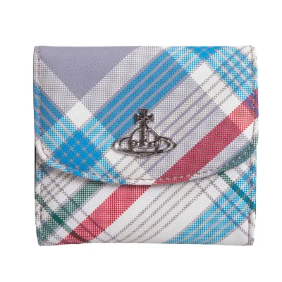 Vivienne Westwood SAFFIANO Checker Small Wallet