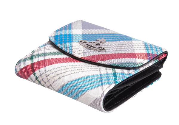 Vivienne Westwood SAFFIANO Checker Small Wallet K-169344_003