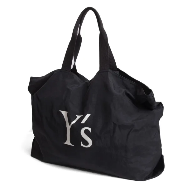 Y's Logo Printed Tote Bag Black  K-169346_001