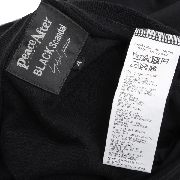 BLACK Scandal Yohji Yamamoto × Peace and After Printed T Shirt K-169348_015