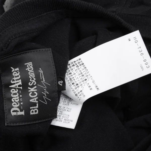 BLACK Scandal Yohji Yamamoto × Peace and After Printed T Shirt K-169348_016