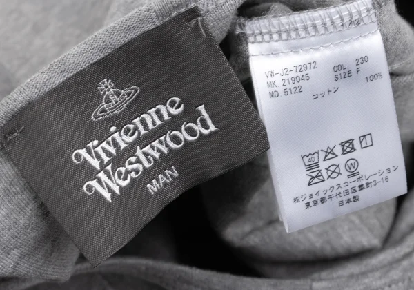 Vivienne Westwood MAN Orb Embroidered Striped Long T Shirt K-169349_012