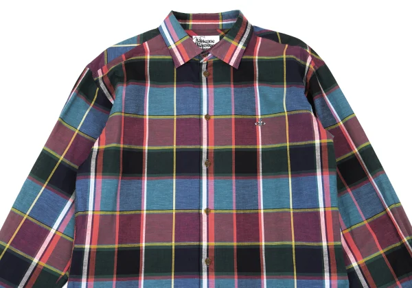 Vivienne Westwood MAN Cotton Linen Check Shirt K-169350_002