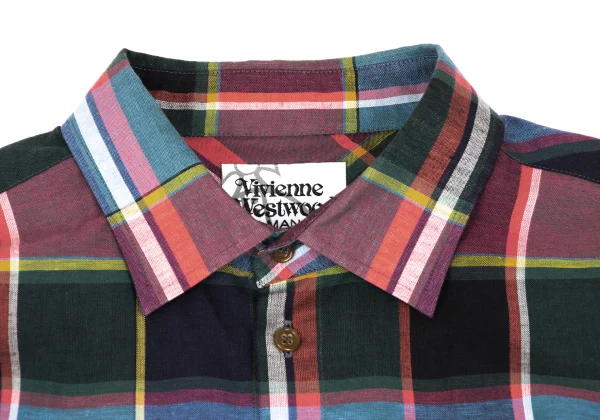 Vivienne Westwood MAN Cotton Linen Check Shirt K-169350_003