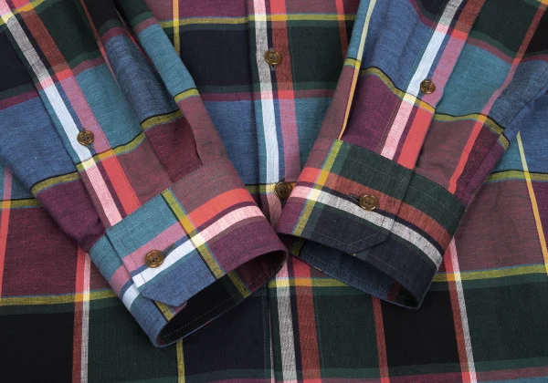 Vivienne Westwood MAN Cotton Linen Check Shirt K-169350_008