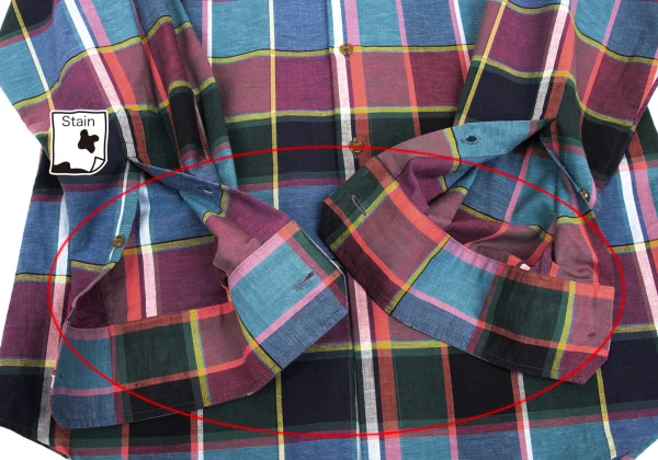 Vivienne Westwood MAN Cotton Linen Check Shirt K-169350_009