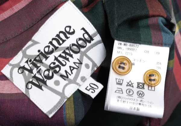 Vivienne Westwood MAN Cotton Linen Check Shirt K-169350_015
